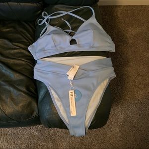 NEVER WORN - Ocean Rib high waist bikini